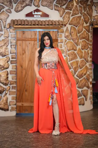 Robe Kabyle Orange moderne