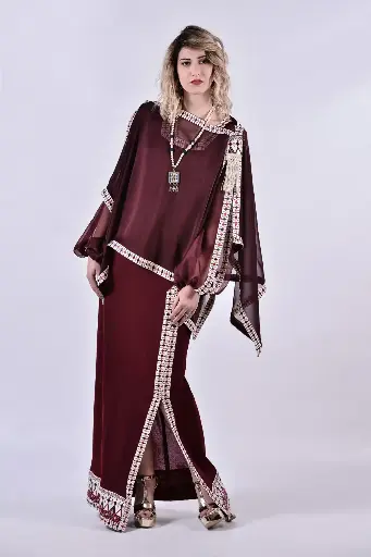 Robe Chaoui grenat
