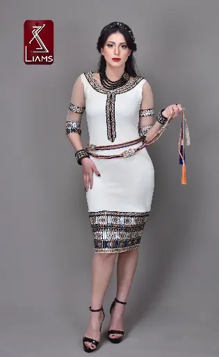 Robe Kabyle Blanche Moderne